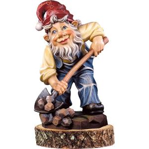 Gnome miner on pedestal