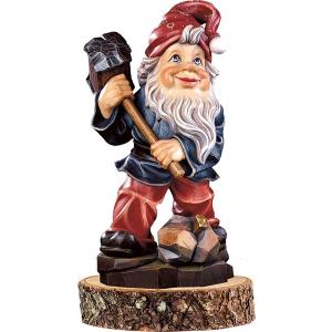 Gnome minerals-collector on pedestal