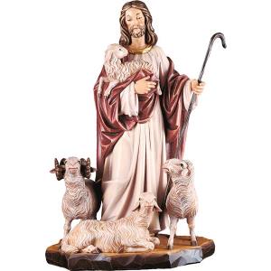 Jesus shepherd with sheep
