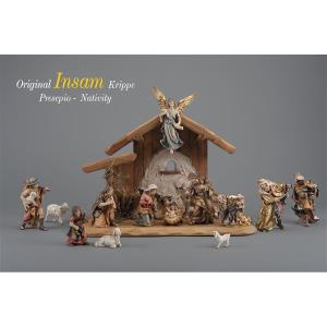 IN Set 15 figurines + stable Holy Night