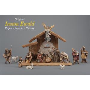 IN Set 15 figurines + stable Holy Night