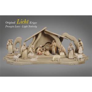 LI Set Presepe Luce 16 figure + Capanna Luce