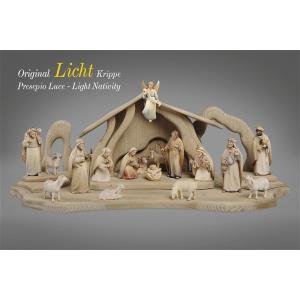 LI Set Presepe Luce 17 figure + Capanna Luce