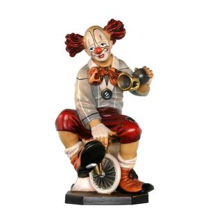 Clown on bicycle