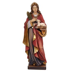 Holy female figur with palm,book and attribute