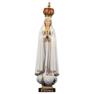 Our Lady of Fátima Pilgrim with crown - Linden wood carved