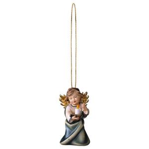 Heart Angel with candle with gold string