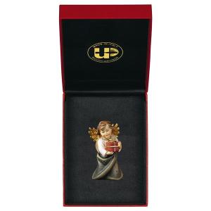 Heart Angel with present with gold string + Case Exclusive