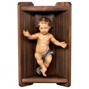 Infant Jesus & Manger wood Classic - 2 Pieces