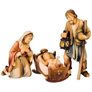 T.Holy Family (4 pcs) with rustical manger