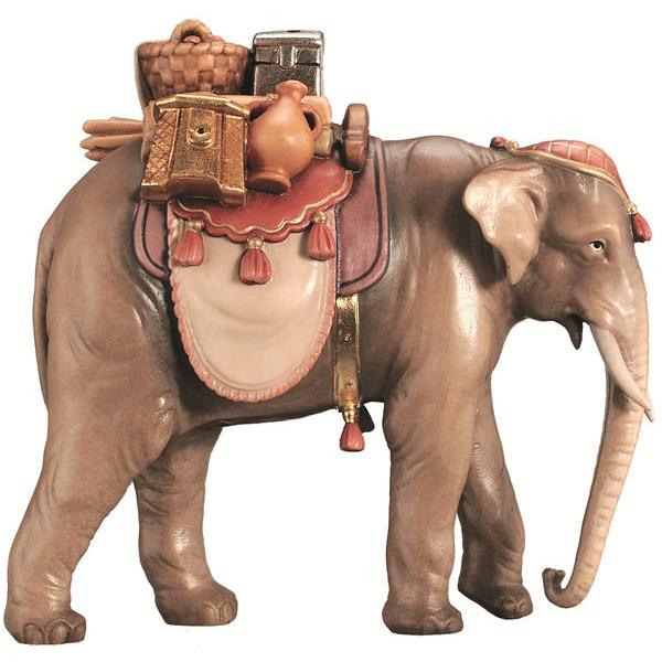 Elefant mit Gepäck - Color