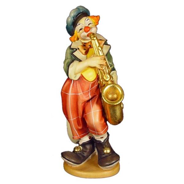 Clown mit Saxophon - Color