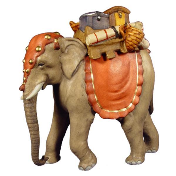 Elefant mit Gepäck - Color
