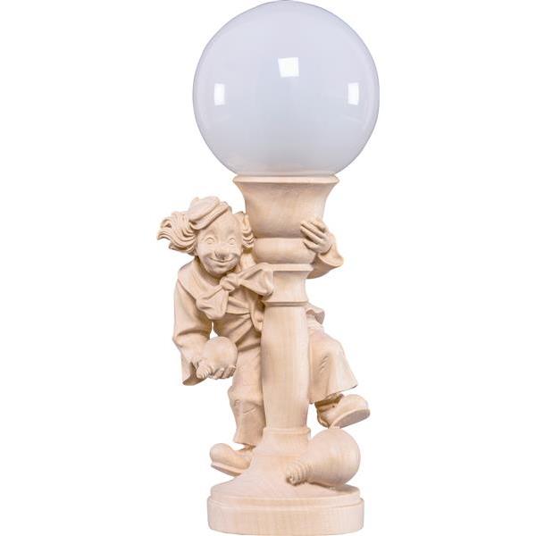 Electrical lamp clown with bow - natural