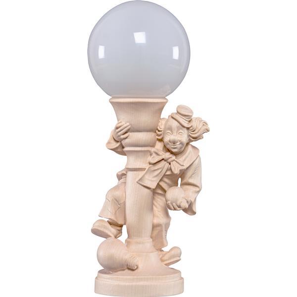 Electrical lamp clown with tie - natural