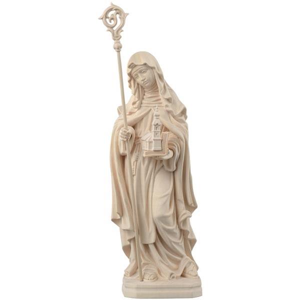 St. Irma with book, church and crosier - natural
