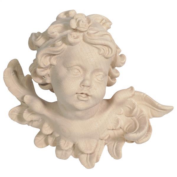 Angel head Leonardo with rose left - natural