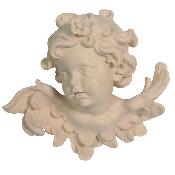 Angel head Leonardo with rose right - natural