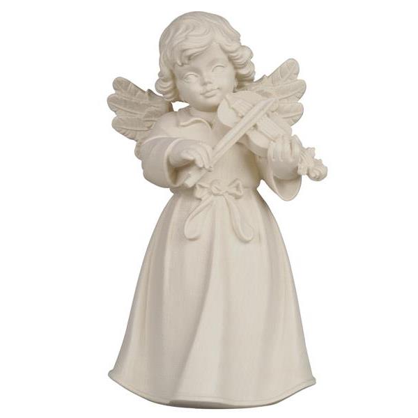 Bell angel standing with violin - natural