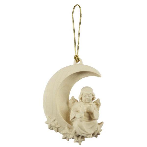 Angel silent night with candle - natural