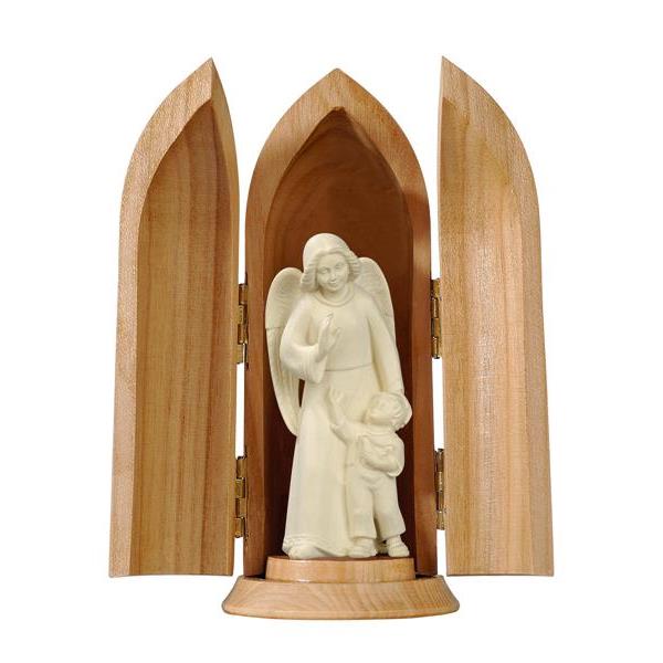 Guardian angel with boy - modern in niche - natural