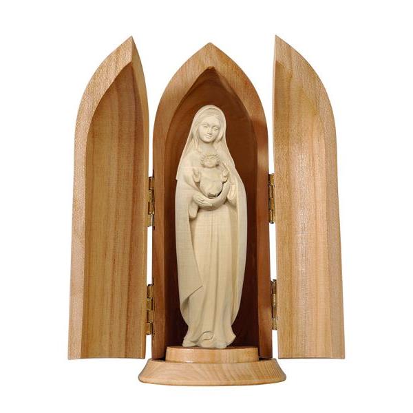 Our Lady of Heart in niche - natural
