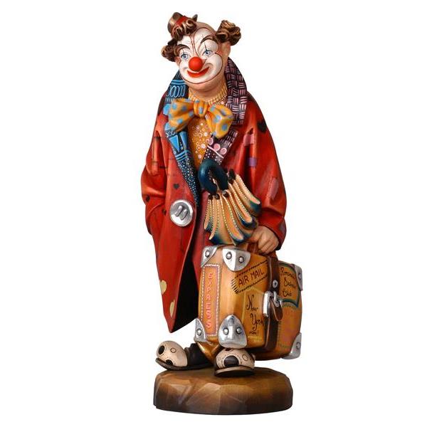 Clown with suitcase - color