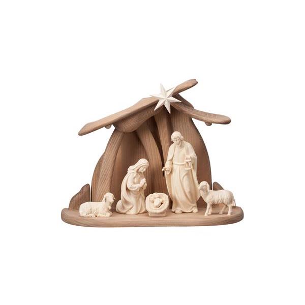 AD Nativity set 7 pcs-stable for Hl.Family - natural