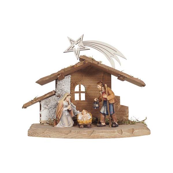 HE Nativity set 4 pcs-Stable Tyrol for H.Fam.with Comet - color