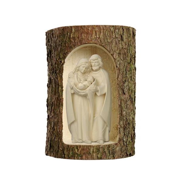 Group Holy Family Pema in a tree trunk - natural