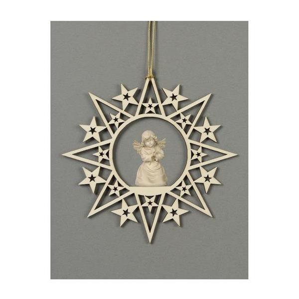 Star with stars-Bell angel praying - natural
