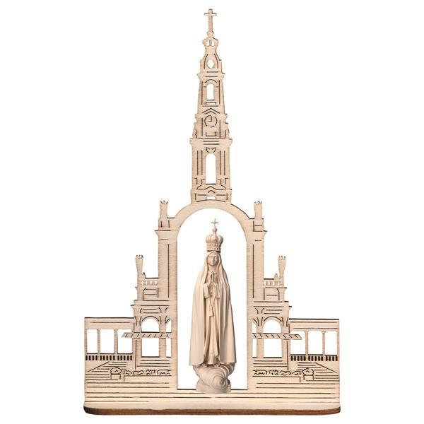 Our Lady of Fátima with crown + Basilica - natural