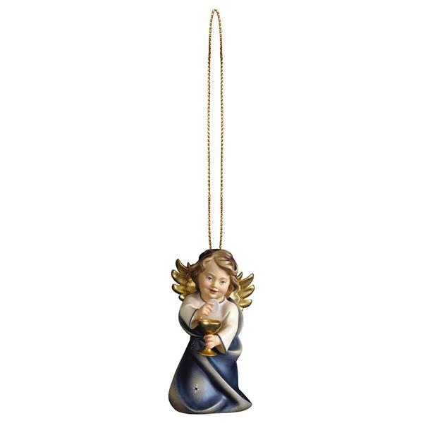 Heart Angel with calyx with gold string - color