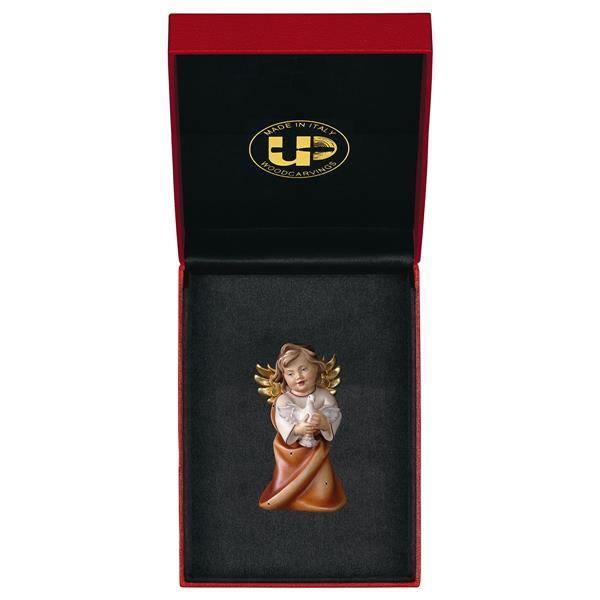 Heart Angel with dove with gold string + Case Exclusive - color