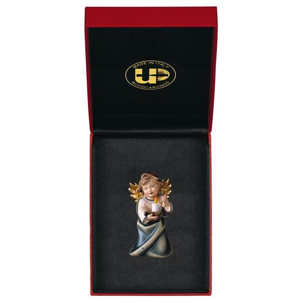 Heart Angel with candle with gold string + Case Exclusive - color