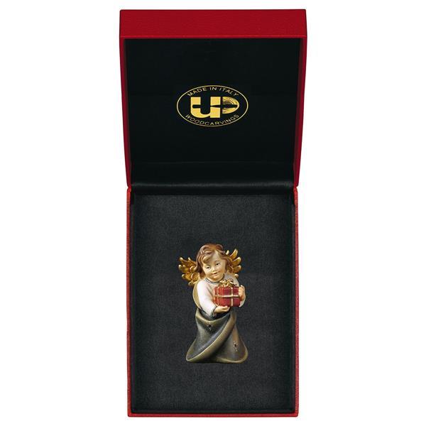 Heart Angel with present with gold string + Case Exclusive - color
