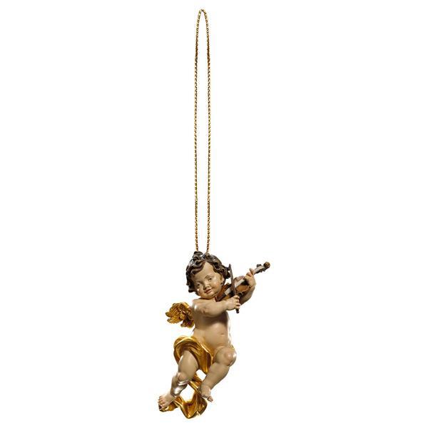 Cherub with violine with gold sting - color