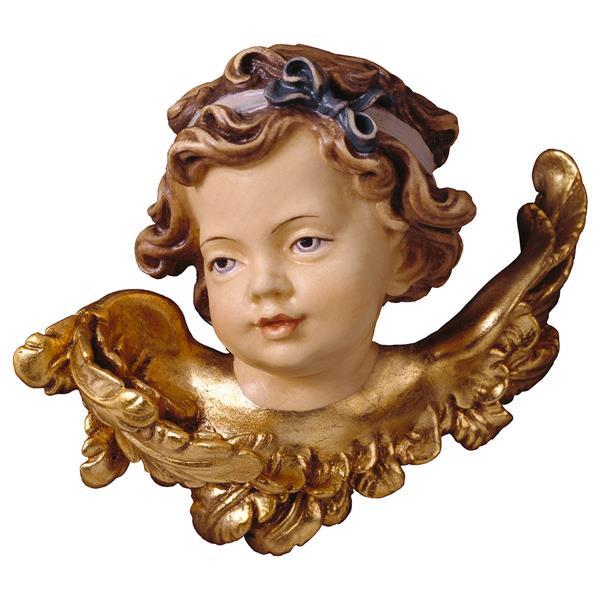 Angel-head with bow right side - color