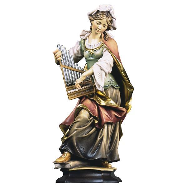 St. Cecilia of Rome with organ - color