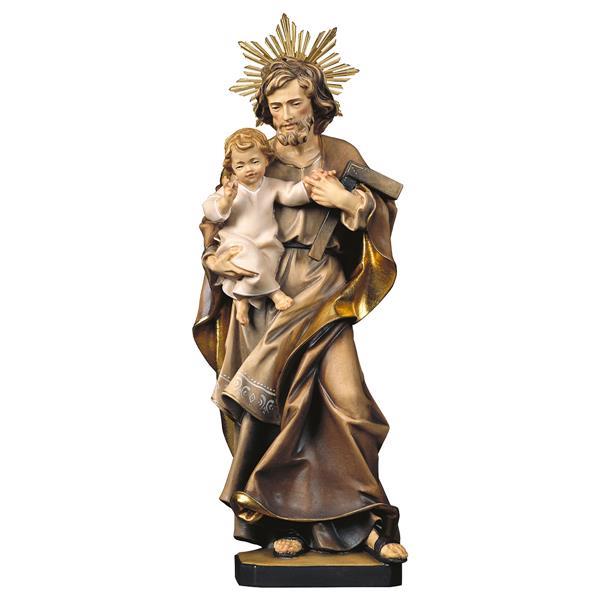 St. Joseph with child and angle with Aura - color