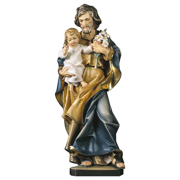 St. Joseph with child and lily - color
