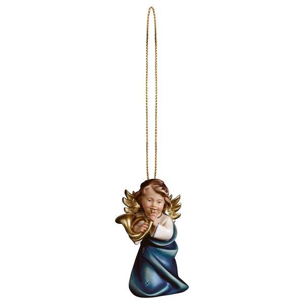 Heart Angel with horn with gold string - color
