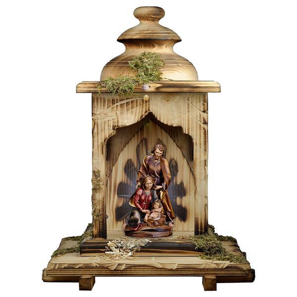 Nativity Baroque + Lantern stable with light - color