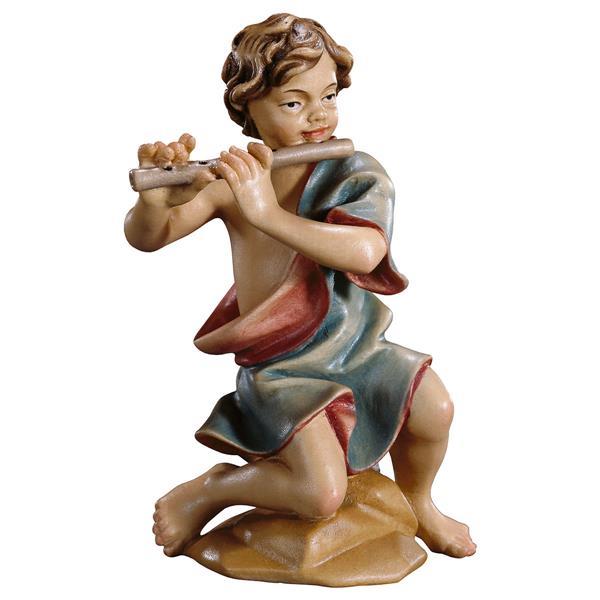 UL Kneeling child with flute - color
