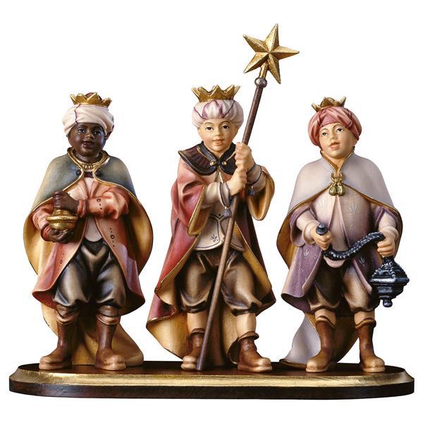 SH Three Carol Singers on pedestal - 4 Pieces - color
