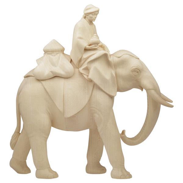 SA Elephant group with jewels saddle - 3 Pieces - natural
