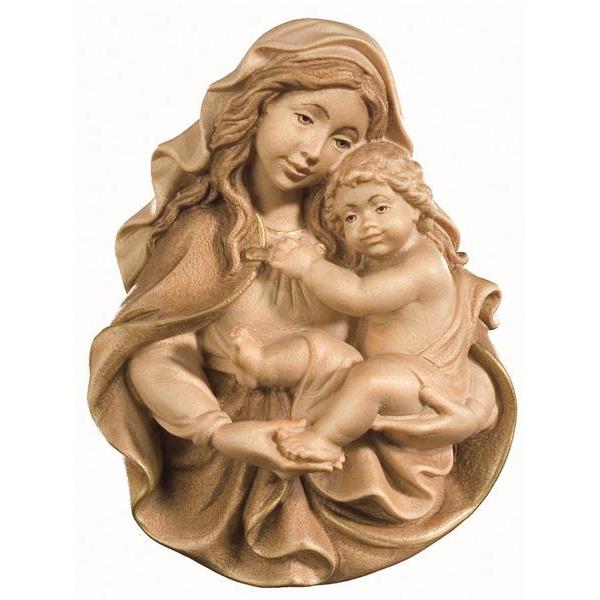 Madonna relief - stained more colors