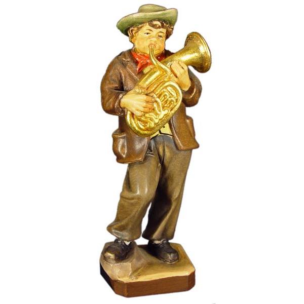 Bass horn player - color