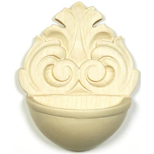 Holy water font with ornament - natural