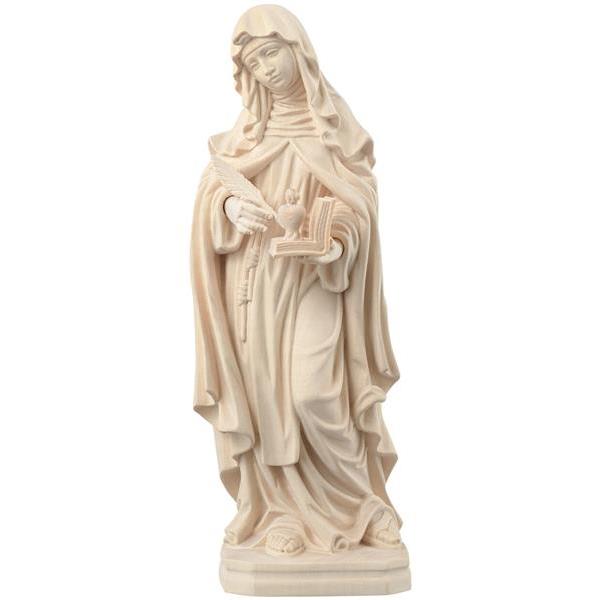 S. Teresa di Avila con penna di piuma, libro e cuore - naturale
